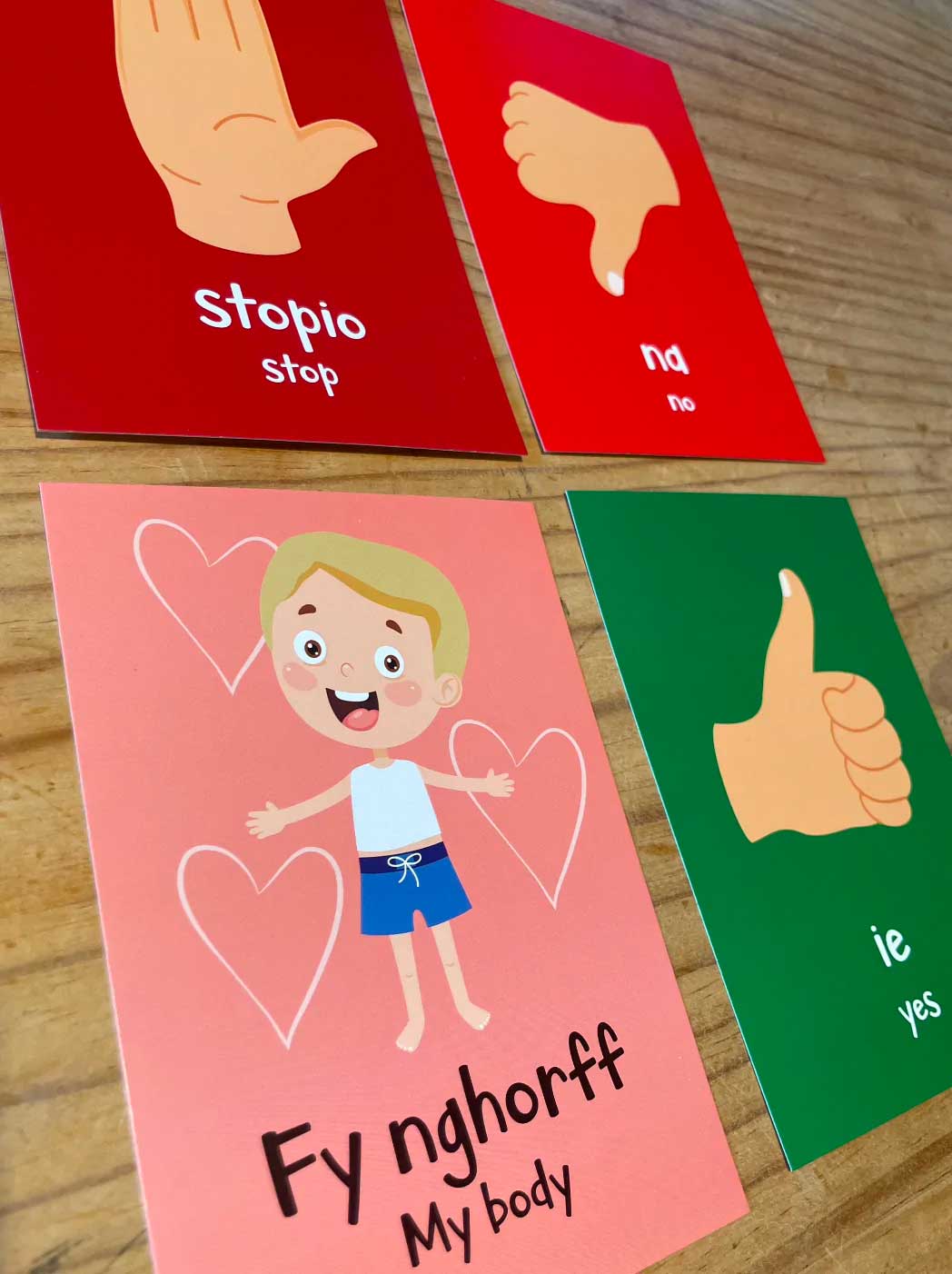 Welsh Flash Cards - All About Me