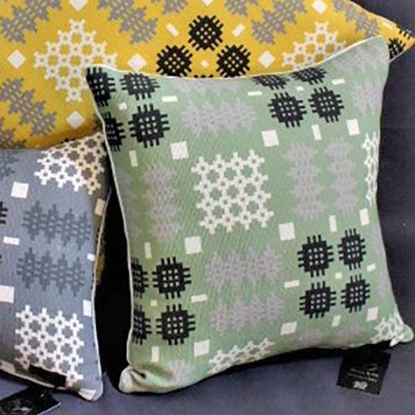 Cushion - Welsh Tapestry Print - Green