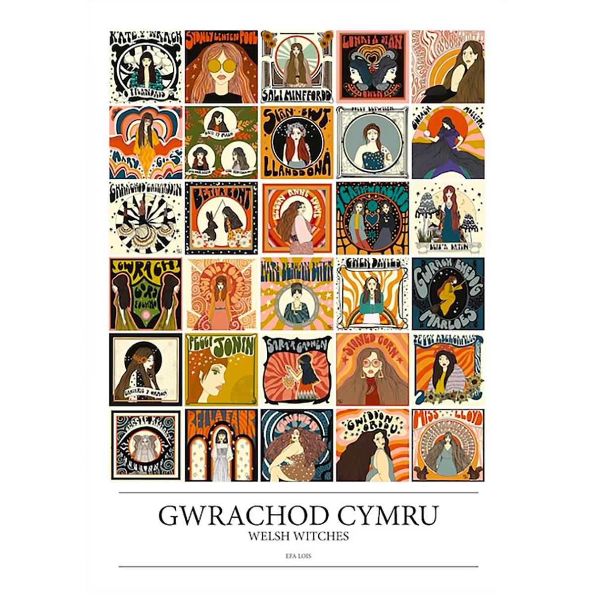 Poster Print - Gwrachod Cymru - Welsh Witches I - A2