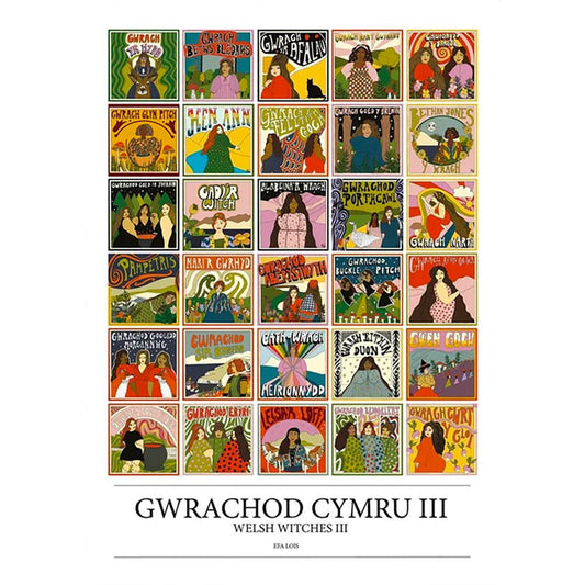 Poster Print - Gwrachod Cymru - Welsh Witches III - A2